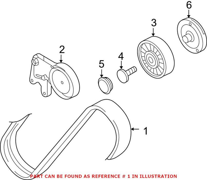 Audi Accessory Drive Belt 07L903137E